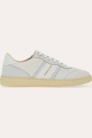 Salvatore Ferragamo Sneakers bajas con firma Blanco Talla 34.5