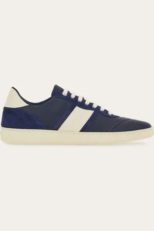 Salvatore Ferragamo Sneakers bajas con firma Azul Talla 39