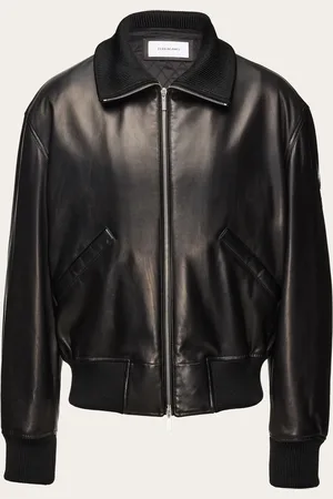 Salvatore Ferragamo Chaqueta de napa Negro