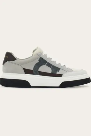 Salvatore Ferragamo Sneakers bajas con Gancini Gris Talla 39