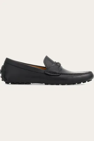 Salvatore Ferragamo Mocasines Driver adorno Gancini Negro Talla 39