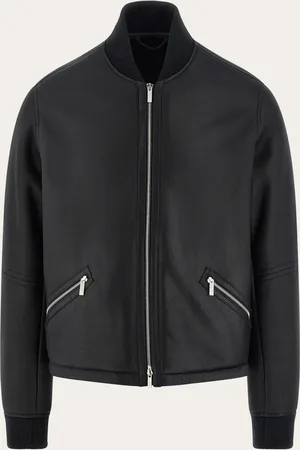 Salvatore Ferragamo Bomber de merino Negro