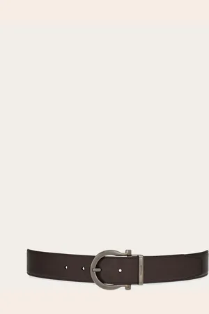 Salvatore Ferragamo Cinturón reversible y ajustable Marrón