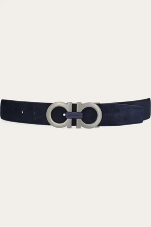 Salvatore Ferragamo Cinturón ajustable Gancini Azul