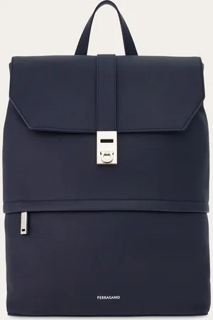 Salvatore Ferragamo Mochila con hebilla Gancini Azul