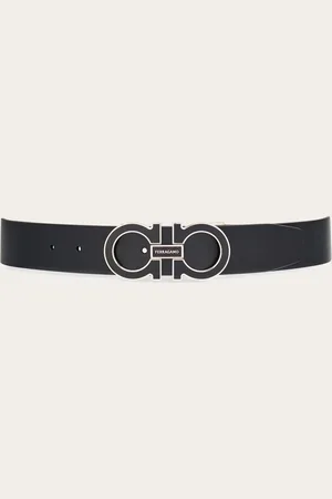 Salvatore Ferragamo Cinturón reversible y ajustable Gancini Rojo