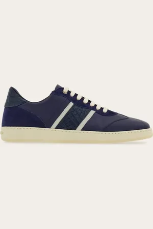 Salvatore Ferragamo Sneakers bajas con firma Azul Talla 40.5