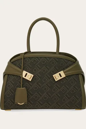 Salvatore Ferragamo Bolso de mano Hug Monogram (M) Verde