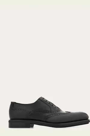 Salvatore Ferragamo Oxford Brogue Tramezza Negro Talla 39.5