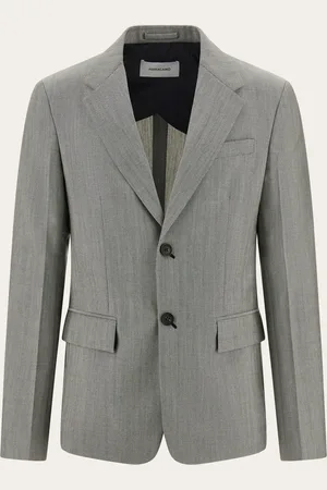 Salvatore Ferragamo Blazer recta Gris