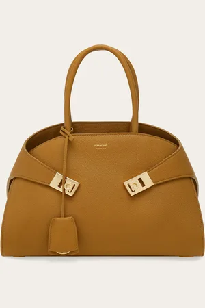 Salvatore Ferragamo Bolso de mano Hug (M) Amarillo