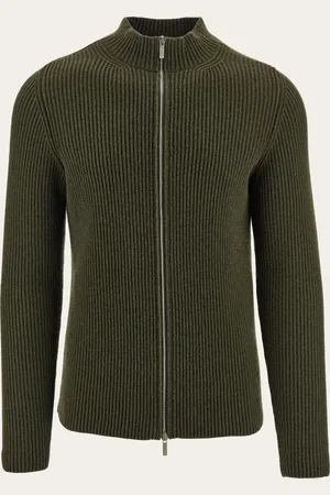 Salvatore Ferragamo Cárdigan con cremallera Verde