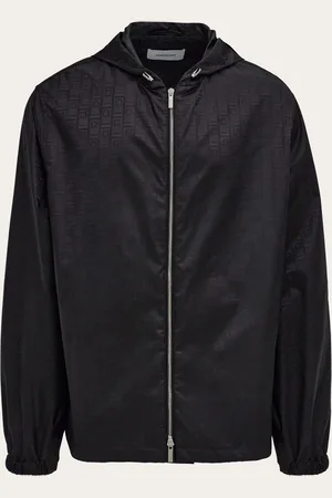 Salvatore Ferragamo Chaqueta cortavientos Monogram Negro
