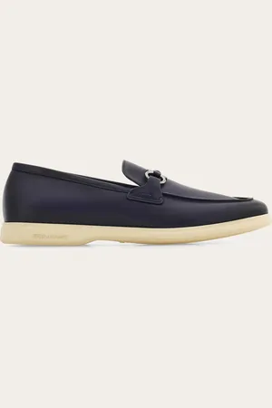 Salvatore Ferragamo Mocasines informales adorno Gancini Azul Talla 39