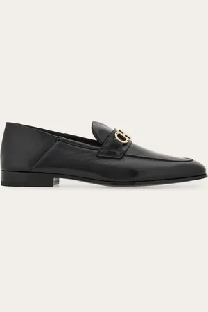 Salvatore Ferragamo Mocasines híbridos adorno Gancini Negro Talla 40