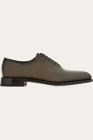 Salvatore Ferragamo Oxford Tramezza Verde Talla 40