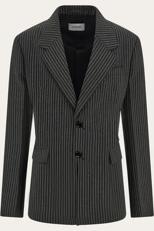 Salvatore Ferragamo Blazer recta Negro