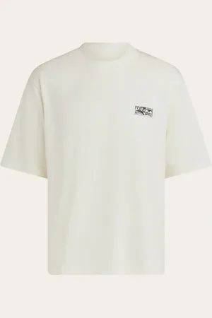 Salvatore Ferragamo Camiseta de algodón y seda Blanco