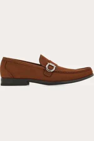 Salvatore Ferragamo Mocasines adorno Gancini Marrón Talla 39.5