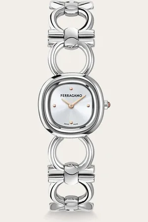 Salvatore Ferragamo Reloj Double Gancini Blanco