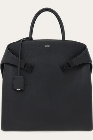 Salvatore Ferragamo Bolso tote Hug Negro