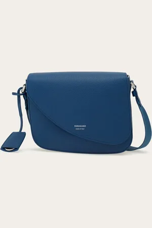 Salvatore Ferragamo Bolso messenger Fiamma (S) Azul