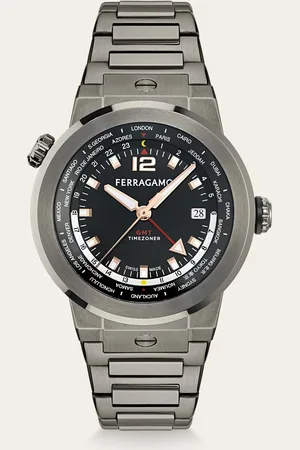 Salvatore Ferragamo Reloj F-80 GMT Negro