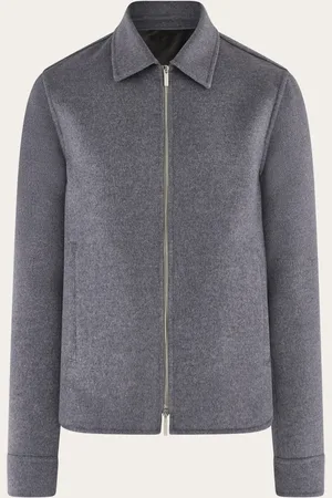 Salvatore Ferragamo Chaqueta en mezcla de cachemira Gris