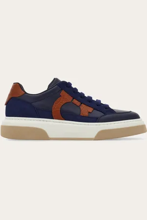 Salvatore Ferragamo Sneakers bajas con Gancini Azul Talla 45.5