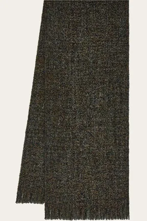 Salvatore Ferragamo Bufanda de bouclé Verde