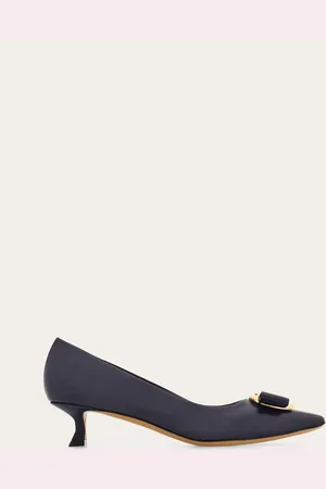 Salvatore Ferragamo Zapatos de salón new Vara plate Azul Talla 34.5