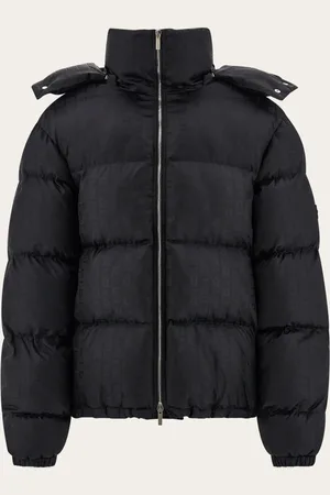 Salvatore Ferragamo Chaqueta acolchada de nylon ultraligero Negro