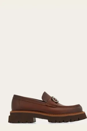 Salvatore Ferragamo Mocasines adorno Gancini Marrón Talla 40.5