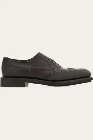 Salvatore Ferragamo Oxford Brogue Tramezza Marrón Talla 40