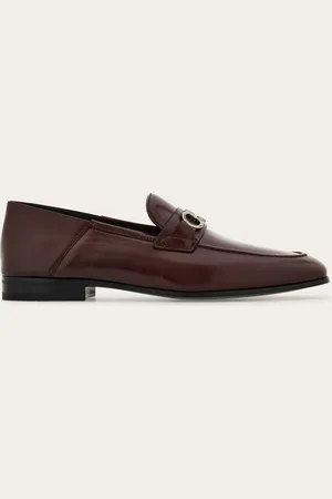 Salvatore Ferragamo Mocasines híbridos adorno Gancini Marrón Talla 40.5