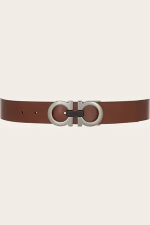 Salvatore Ferragamo Cinturón reversible y ajustable Gancini Negro