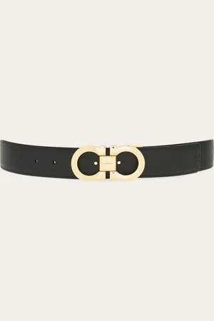 Salvatore Ferragamo Cinturón reversible y ajustable Gancini Azul