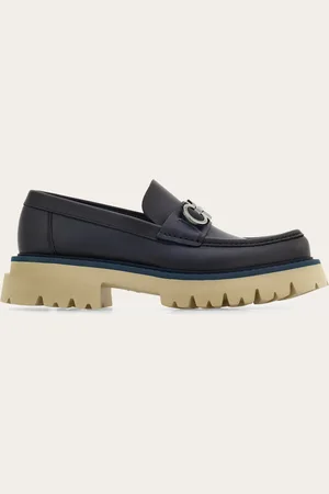 Salvatore Ferragamo Mocasines adorno Gancini Azul Talla 41