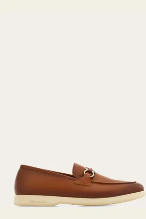 Salvatore Ferragamo Mocasines informales adorno Gancini Marrón Talla 39.5