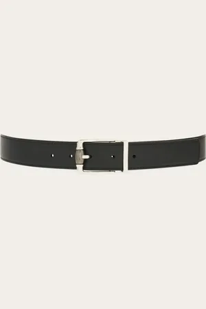 Salvatore Ferragamo Cinturón reversible y ajustable Negro