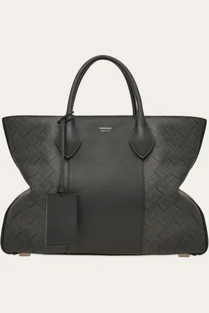 Salvatore Ferragamo Bolso tote star-shaped Monogram (L) Negro