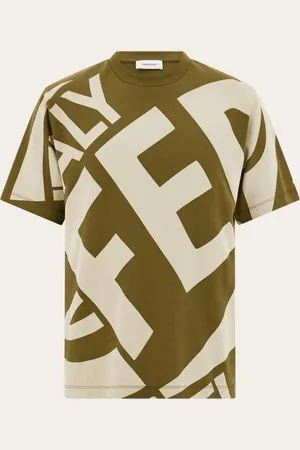 Salvatore Ferragamo Camiseta estampado gráfico Verde