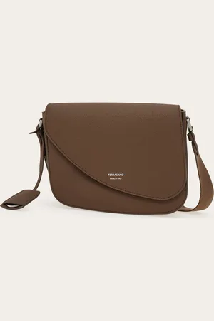 Salvatore Ferragamo Bolso messenger Fiamma (S) Marrón