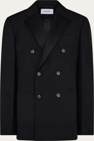 Salvatore Ferragamo Blazer cruzada Negro
