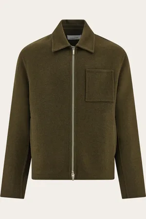 Salvatore Ferragamo Chaqueta en mezcla de cachemira Verde
