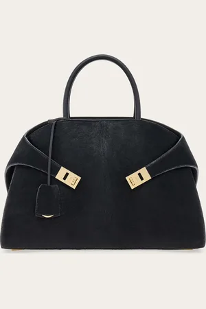 Salvatore Ferragamo Bolso de mano Hug (L) Negro