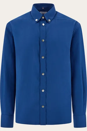 Salvatore Ferragamo Camisa botton-down Azul