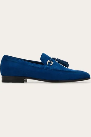 Salvatore Ferragamo Mocasines con borlas Azul Talla 40