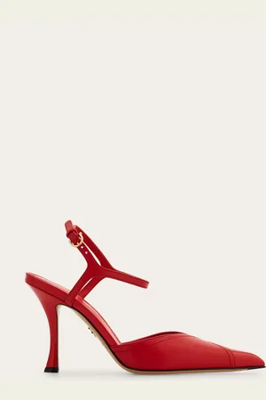 Salvatore Ferragamo Zapatos de salón con intarsia Rojo Talla 35.5