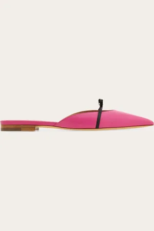 Salvatore Ferragamo Mules con mini lazo Rosa Talla 35.5